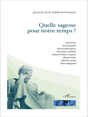 cover image of Quelle sagesse pour notre temps ?
